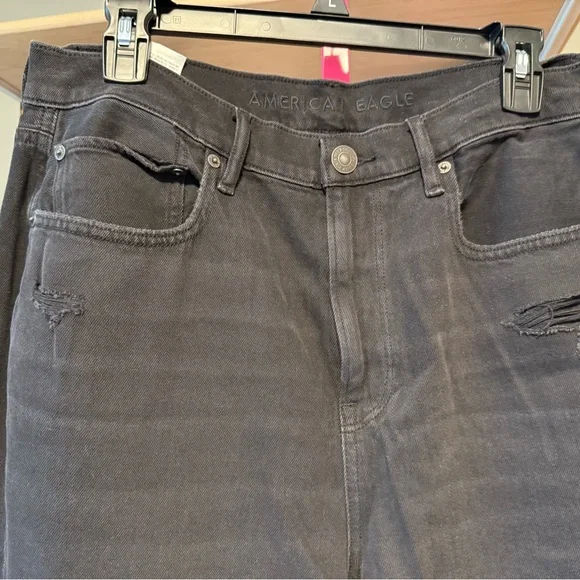 American Eagle Outfitters Charcoal straight jeans Size 14 R GUC - Picture 3 of 5